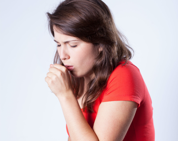 Síntomas de las infecciones respiratorias: Tos con expectoración, fiebre alta con escalofríos.